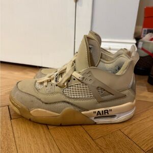 Nike Jordan Air Off-White Sail High Cut Athletic Sneakers Size 8